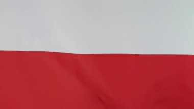 Polonya bayrağı Tekstil yavaş hareket