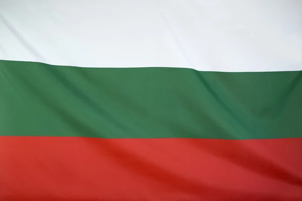 Bulgária textil zászlaja — Stock Fotó