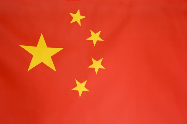 Textile flag of China — Stock Photo, Image