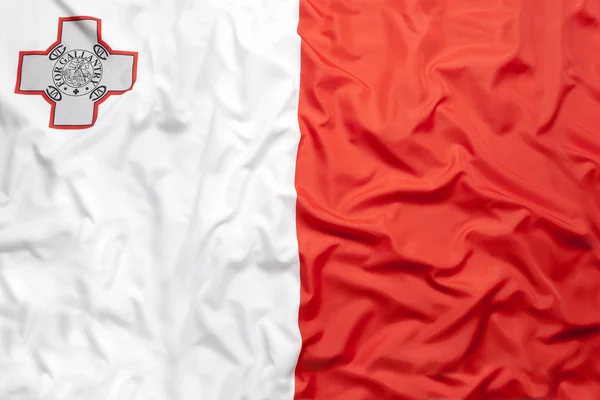 Tekstylne Flaga Malty — Zdjęcie stockowe