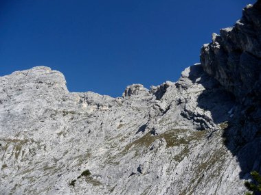 Adler Via ferrata, Karkopf Dağı, Tyrol, Avusturya İlkbaharda