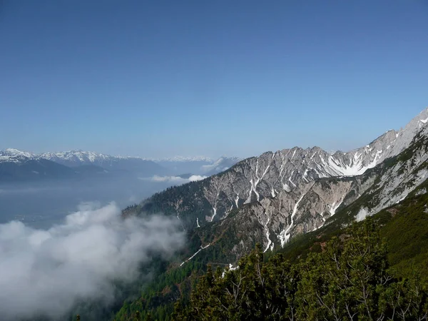 Adler Ferrata Montaña Karkopf Tirol Austria Primavera — Foto de Stock