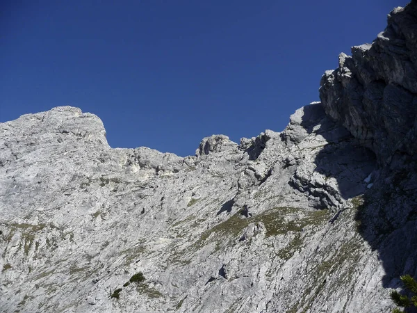 春季奥地利蒂罗尔Karkopf山的Adler Ferrata — 图库照片