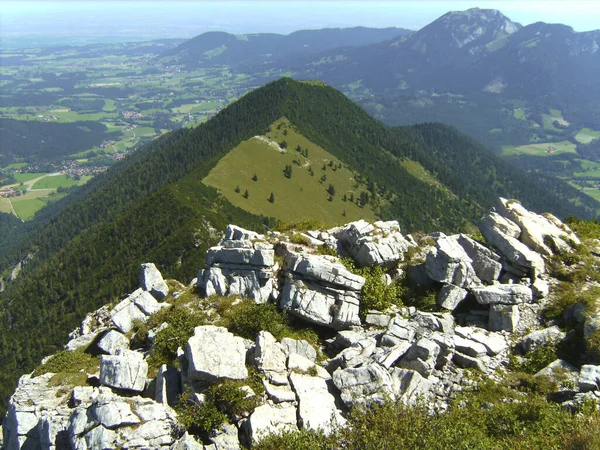 Tour Montaña Montaña Aiplspitz Baviera Germay Verano — Foto de Stock