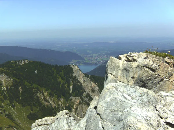 Escursione Montagna Aiplspitz Baviera Germay Estate — Foto Stock