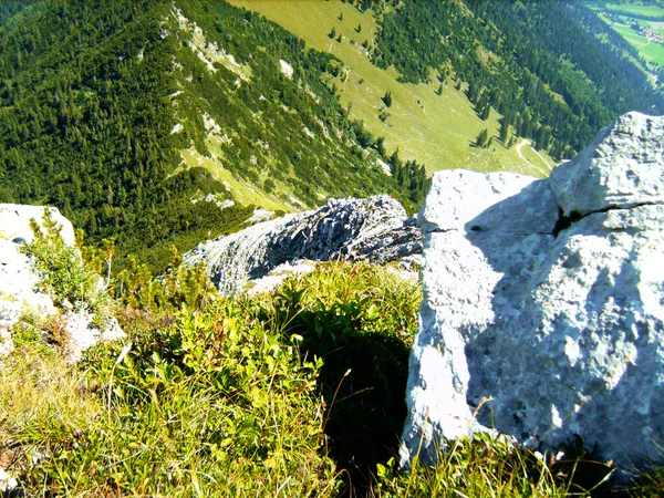 Escursione Montagna Aiplspitz Baviera Germay Estate — Foto Stock