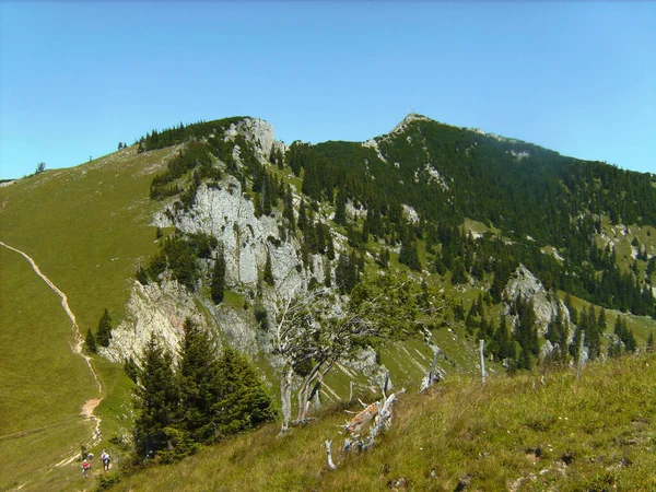 Passeio Montanha Aiplspitz Montanha Baviera Germay Verão — Fotografia de Stock