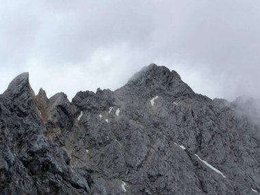 Alpspitze in Garmisch-Partenkirchen, Bavyera, Almanya