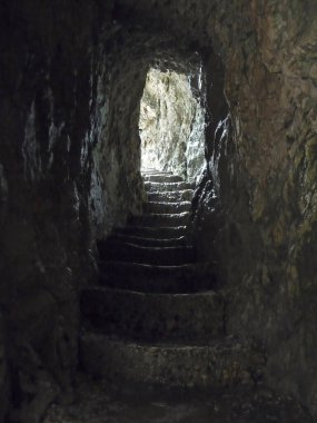 Garmisch, Bavyera, Almanya 'daki Kanyon Hoellentalklamm