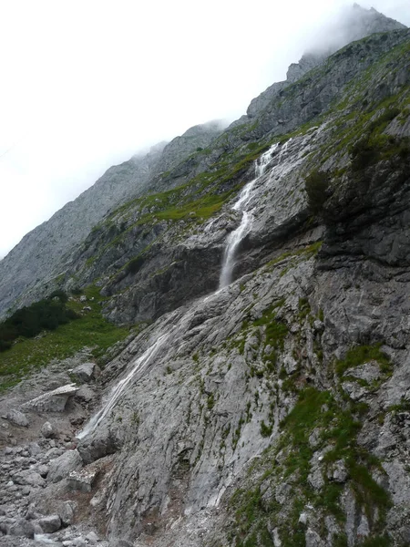 Водоспад Альпшпітце Гарміш Партенкірхен Баварія Німеччина Влітку — стокове фото