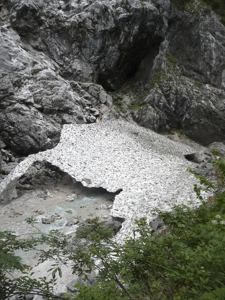 Kaňon Hoellentalklamm Garmischu Bavorsko Německo Léto — Stock fotografie