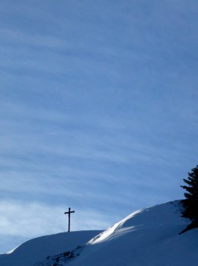 Almanya, Bavyera 'daki Baumgartenschneid dağının zirvesi