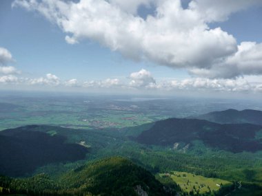 Bavyera, Almanya 'da Benediktenwand Dağı' ndaki dağ manzarası