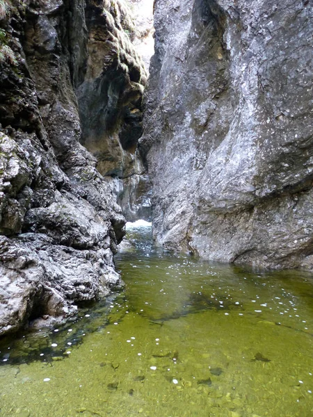 Canyon Asamklamm Bayern Tyskland Våren — Stockfoto