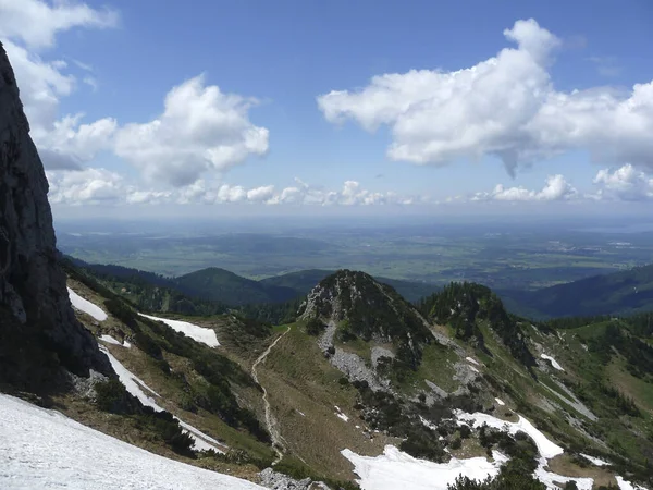 Гірська Панорама Горі Бенедиктенванд Баварії Німеччина Весною — стокове фото