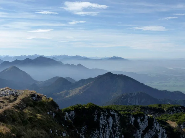 Vista Panorámica Desde Montaña Benediktenwand Baviera Alemania —  Fotos de Stock