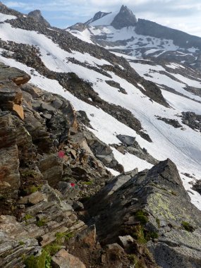 Berlin yüksek yolu, Avusturya Tyrol 'da Zillertal Alpleri