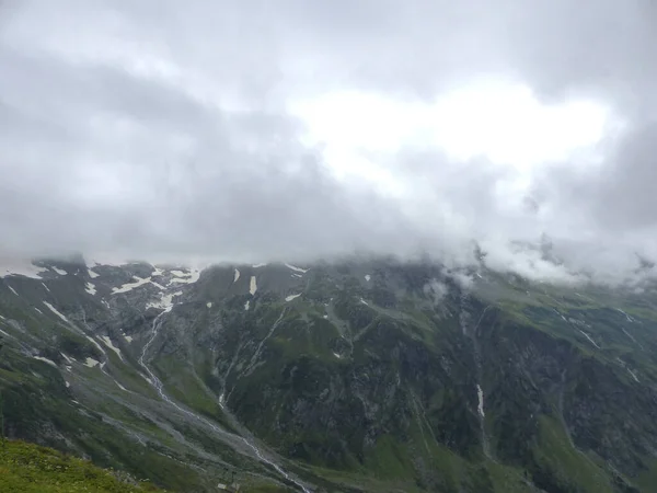 Berlin Yüksek Yolu Zillertal Alpler Tyrol Avusturya Kötü Hava Koşullarıyla — Stok fotoğraf