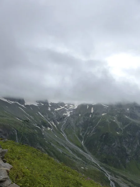 Berlin Yüksek Yolu Zillertal Alpler Tyrol Avusturya Kötü Hava Koşullarıyla — Stok fotoğraf