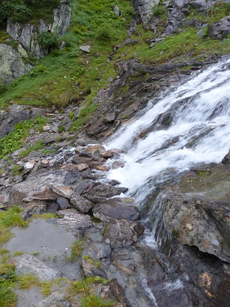 Berlínská Hlavní Cesta Zillertal Alps Tyrolsku Rakousko Špatnými Povětrnostními Podmínkami — Stock fotografie