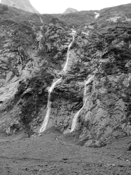 Berlim Caminho Alto Zillertal Alpes Tirol Áustria Com Más Condições — Fotografia de Stock