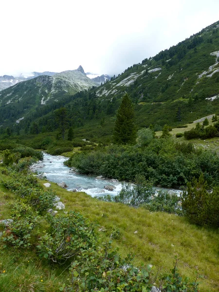 Bergpanorama Berliner Höhenweg Zillertaler Alpen Tirol Österreich — Stockfoto