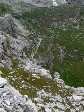 Bocchette dağ turu, Brenta, Dolomites, İtalya