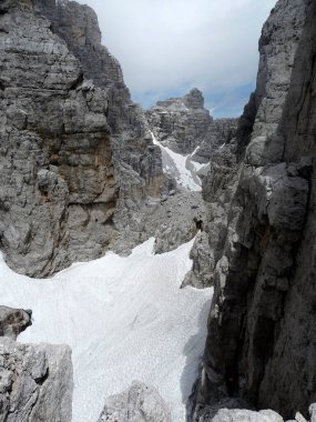 Bocchette dağ turu, Brenta, Dolomites, İtalya