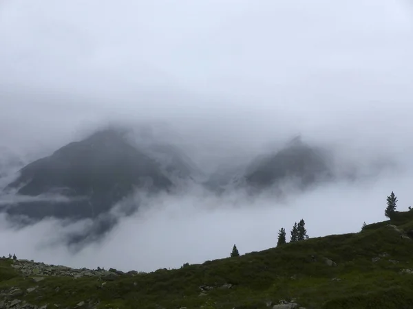 奥地利蒂罗尔Zillertal阿尔卑斯山 柏林大道 — 图库照片