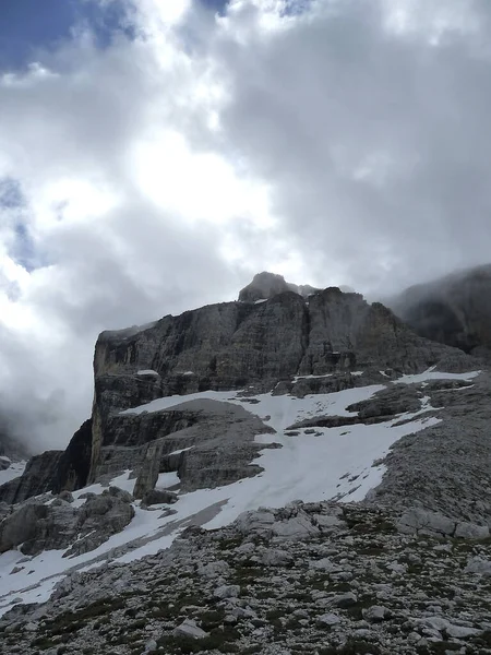 Bocchette Hegyi Túra Brenta Dolomitok Olaszország Nyáron — Stock Fotó