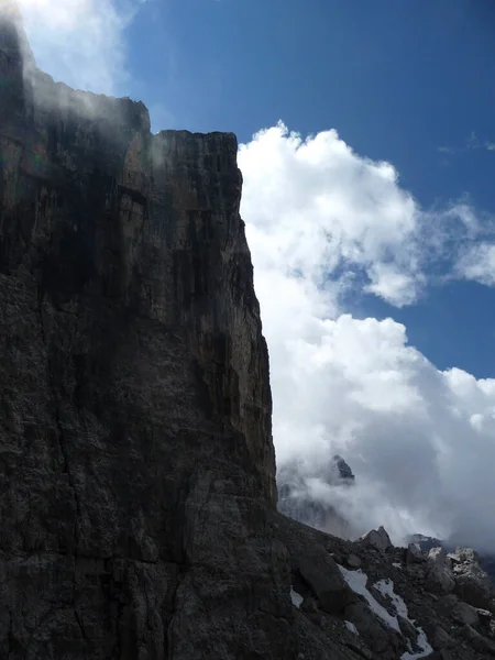 Bocchette Bergtour Brenta Dolomiten Italien Sommer — Stockfoto