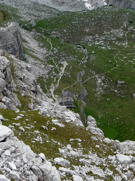 Bocchette Mountain Tour Brenta Dolomites Itália Verão — Fotografia de Stock