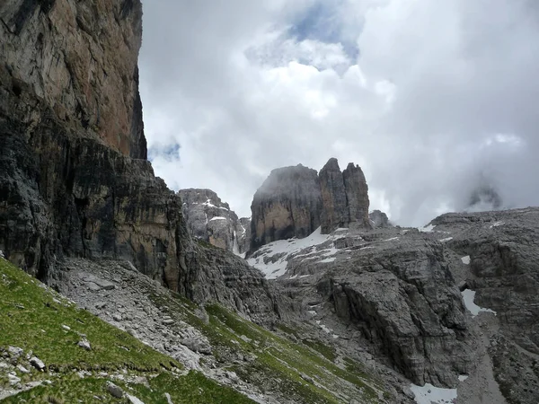 Bocchette Horské Turné Brenta Dolomity Itálie Létě — Stock fotografie