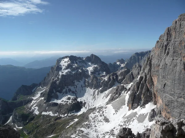 Bocchette Bergtour Brenta Dolomiten Italien Sommer — Stockfoto