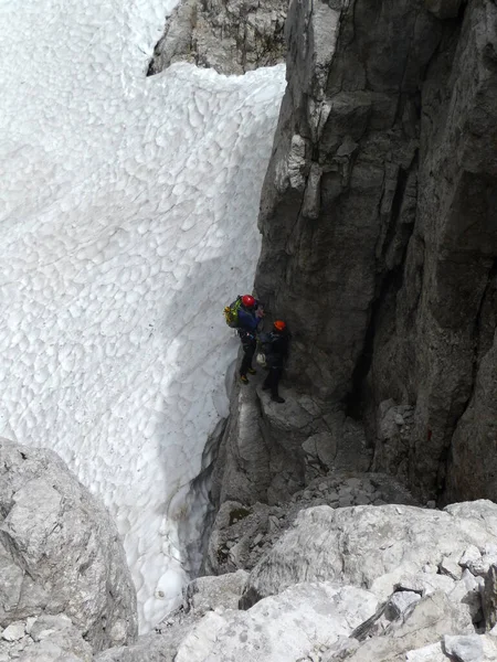 Tour Montagna Bocchette Brenta Dolomiti Italia Estate — Foto Stock