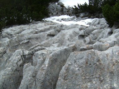 Berchtesgaden Alplerinde Ferrata üzerinden Boeslsteig Dağı, Bavyera, Almanya