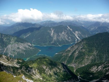 Ammergau Alpleri 'nde dağ yürüyüşü, Tyrol, Avusturya