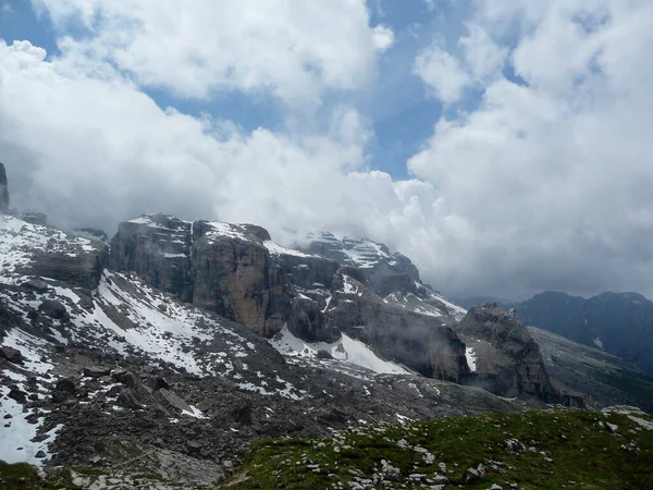 Bocchette Horské Turné Brenta Dolomity Itálie Létě — Stock fotografie