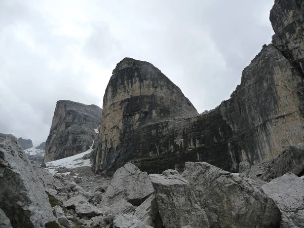 Bocchette Mountain Tour Brenta Dolomieten Italië Zomer — Stockfoto