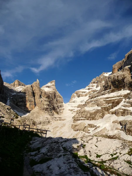 Bocchette Dağ Turu Brenta Dolomites Talya — Stok fotoğraf