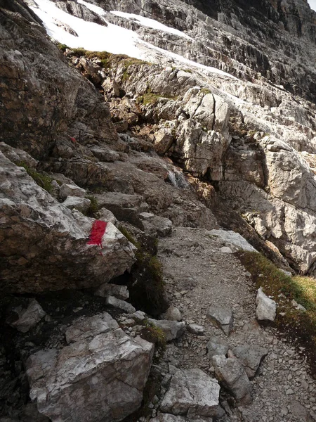 Tour Montagna Bocchette Brenta Dolomiti Italia Estate — Foto Stock