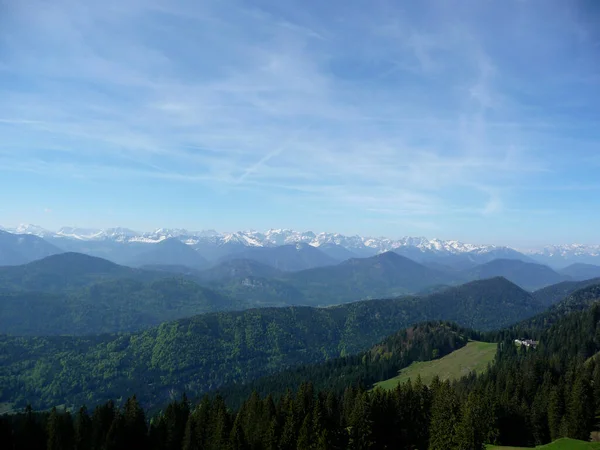 Bergtour Zum Brauneck Bayern Deutschland — Stockfoto