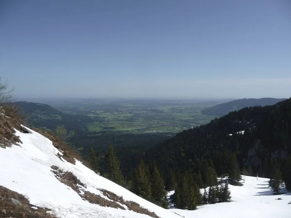 Brauneck Panorama Trail Beieren Duitsland — Stockfoto