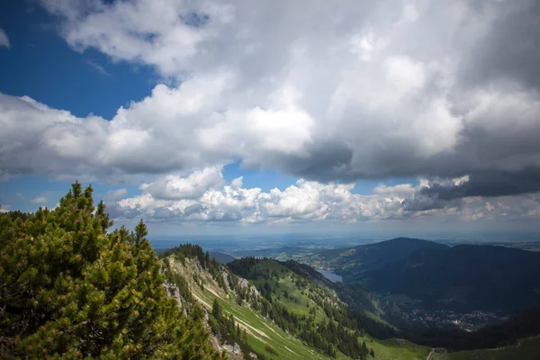 Bergpanorama Uitzicht Brecherspitze Bavaria Duitsland Zomer — Stockfoto