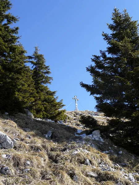 Саміт Горі Брейтенштайн Баварія Німеччина Взимку — стокове фото