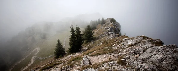 Breitenstein Dağı Nın Sonbaharda Panoraması Bavyera Almanya — Stok fotoğraf