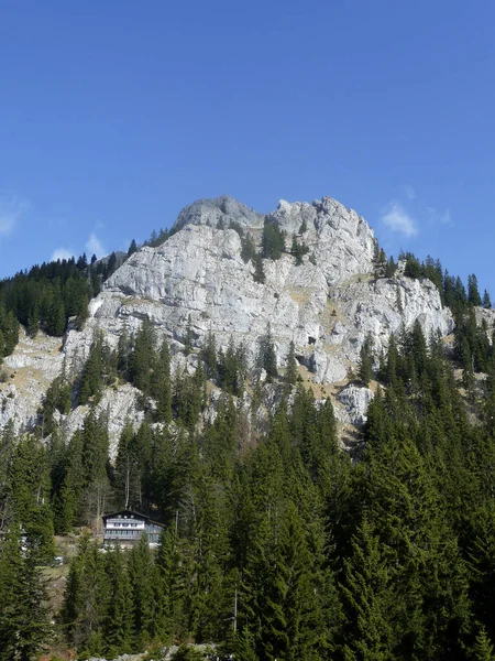 Brunnstein Περιήγηση Στο Βουνό Βαυαρία Γερμανία — Φωτογραφία Αρχείου
