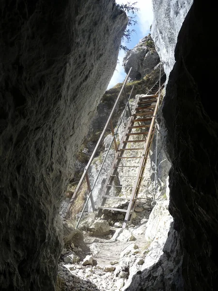 Hiking Tour Brunnstein Mountain Bavaria Germany — Stock Photo, Image