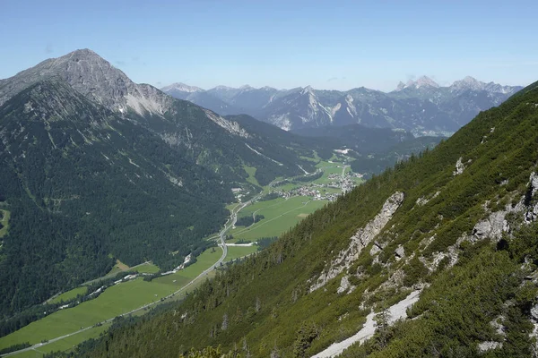 Przeprawa Przez Alpy Ammergau Niemcy Austria — Zdjęcie stockowe