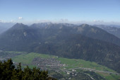 Bergblick vom Krottenkopf, Bayern, Deutschland